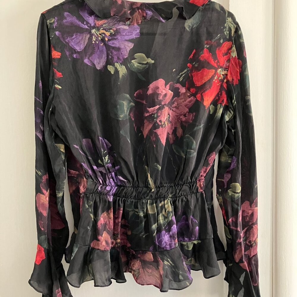 Lauren Ralph Lauren Silk Ruffle Blouse - Picture 3 of 4